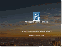 Tablet Screenshot of metro-cap.com